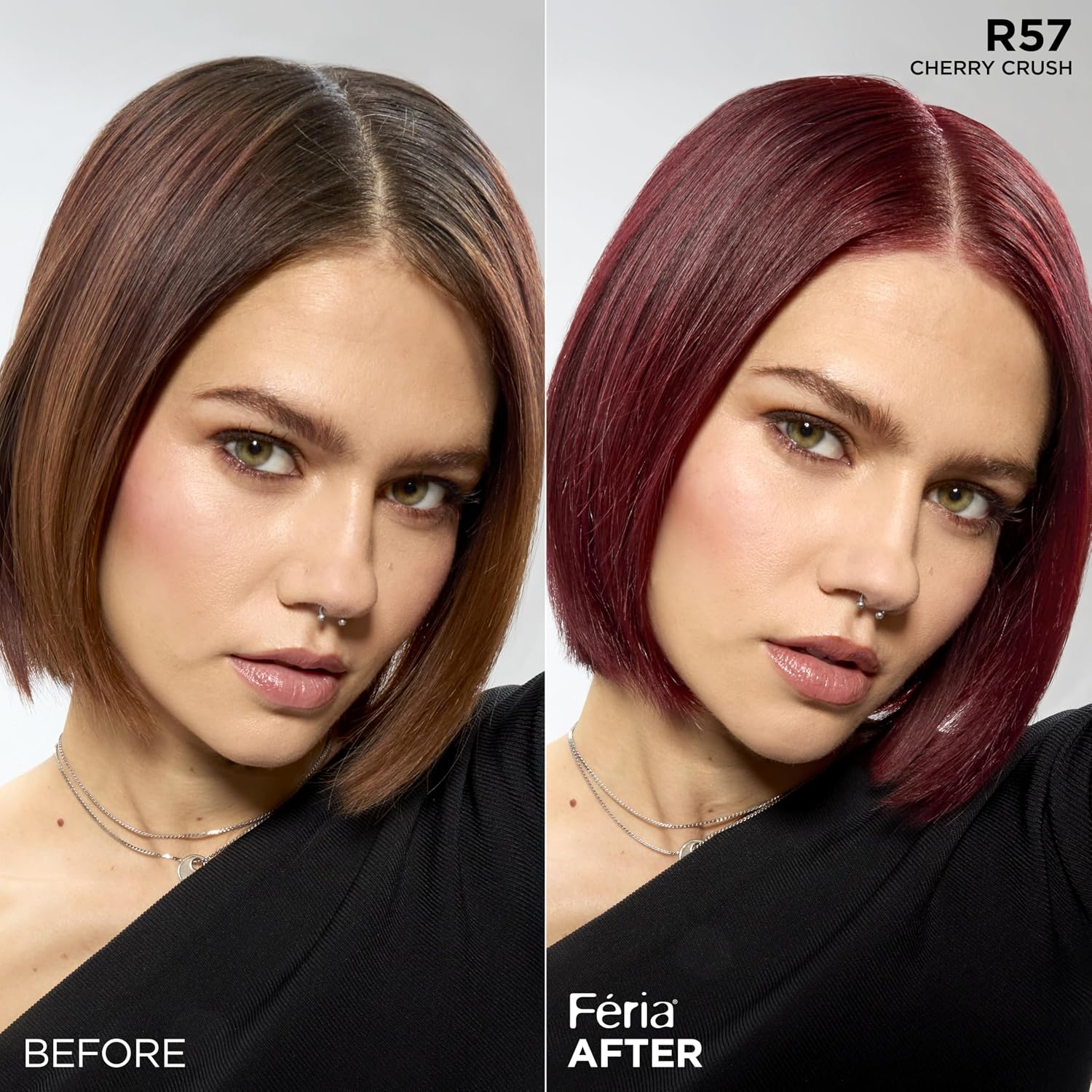 TINTE PERMANENTE PARA CABELLO L'OREAL PARIS FERIA R57 CHERRY CRUSH CEREZA INTENSO - 4