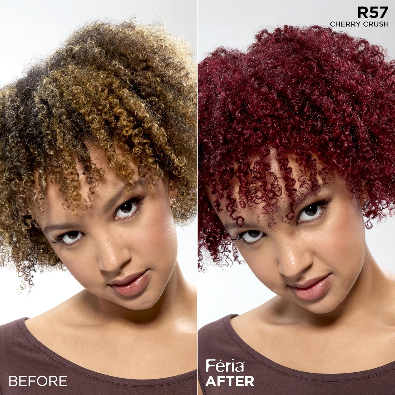 TINTE PERMANENTE PARA CABELLO L'OREAL PARIS FERIA R57 CHERRY CRUSH CEREZA INTENSO - 5