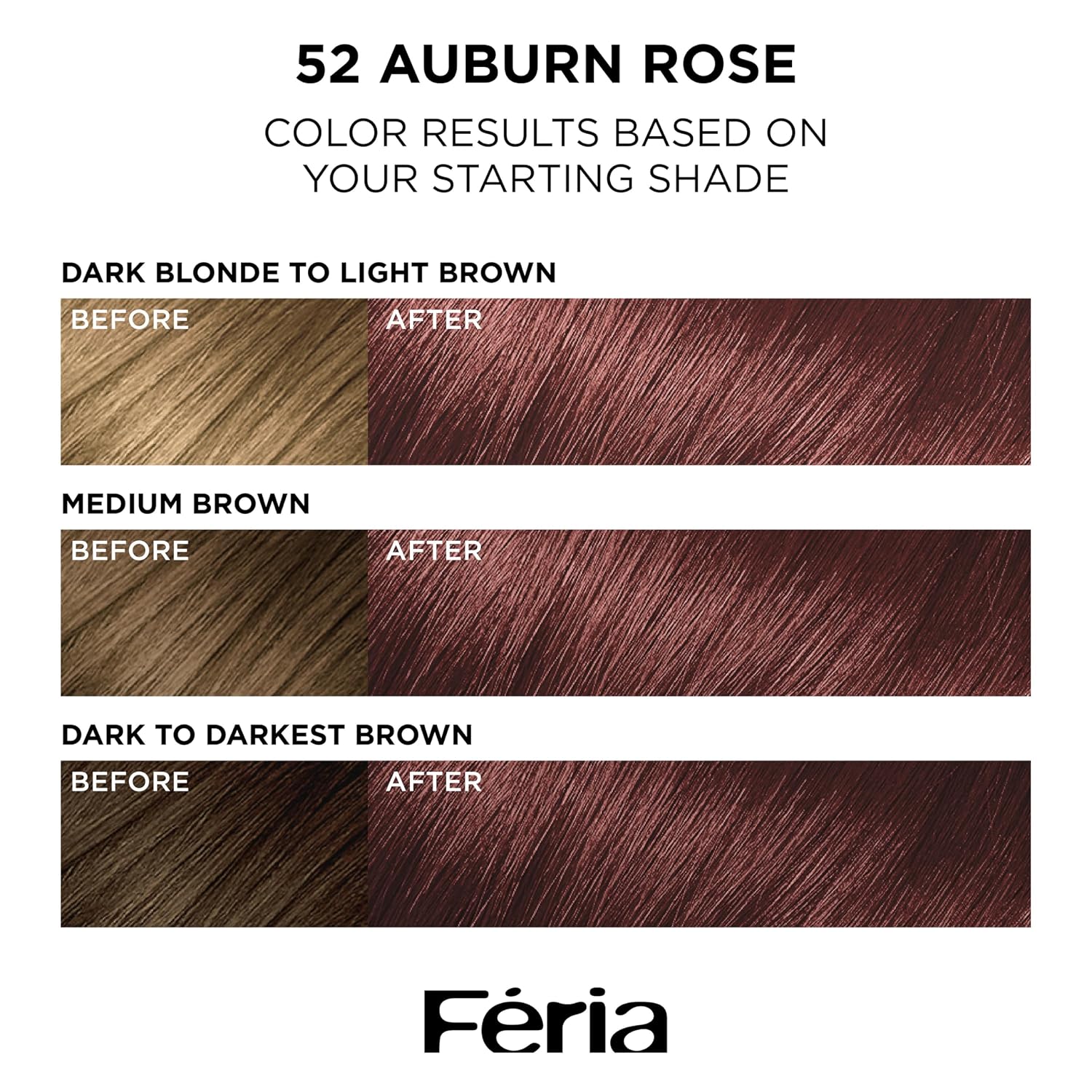 TINTURA PERMANENTE PARA CABELLO L’OREAL PARIS FERIA 52 AUBURN ROSE - 2