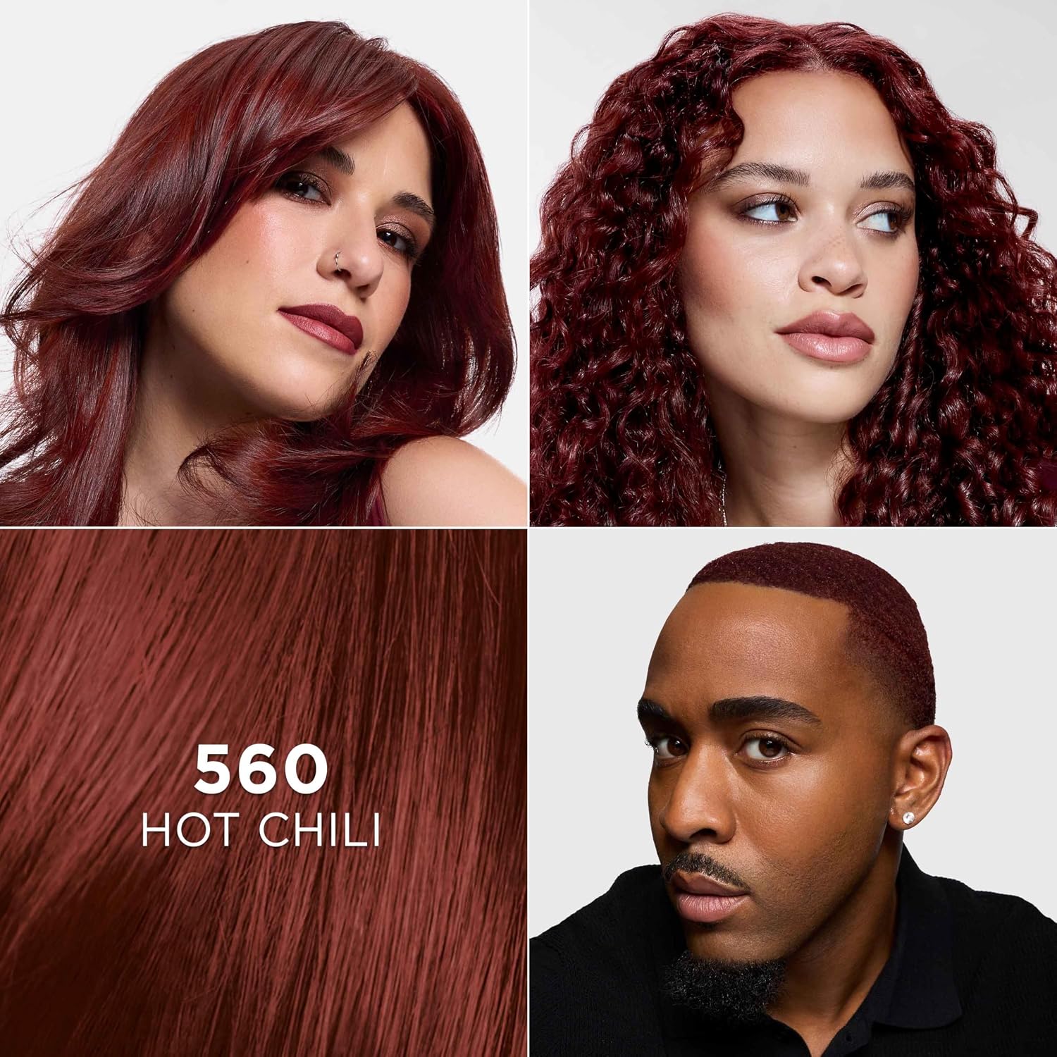 TINTE PERMANENTE PARA CABELLO L'ORÉAL PARIS FERIA 560 HOT CHILI - 2