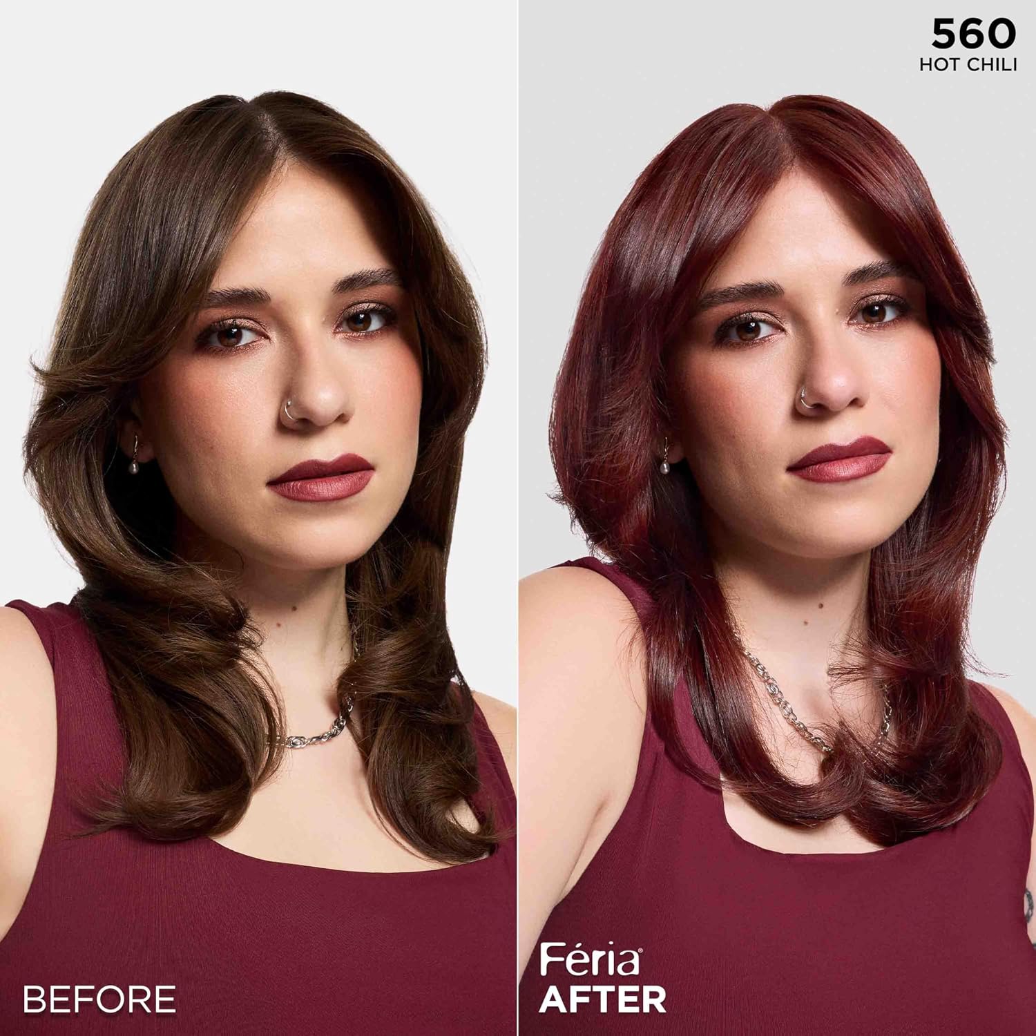 TINTE PERMANENTE PARA CABELLO L'ORÉAL PARIS FERIA 560 HOT CHILI - 5