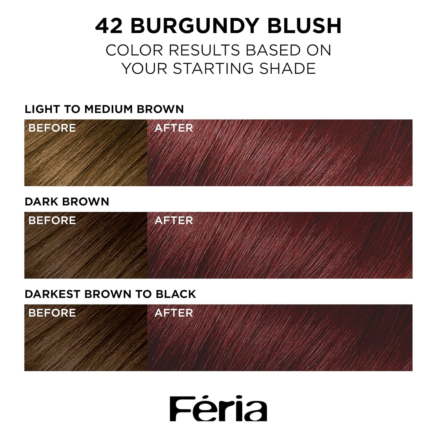 TINTURA PERMANENTE PARA CABELLO L’ORÉAL PARIS FERIA 42 BURGUNDY BLUSH - 2