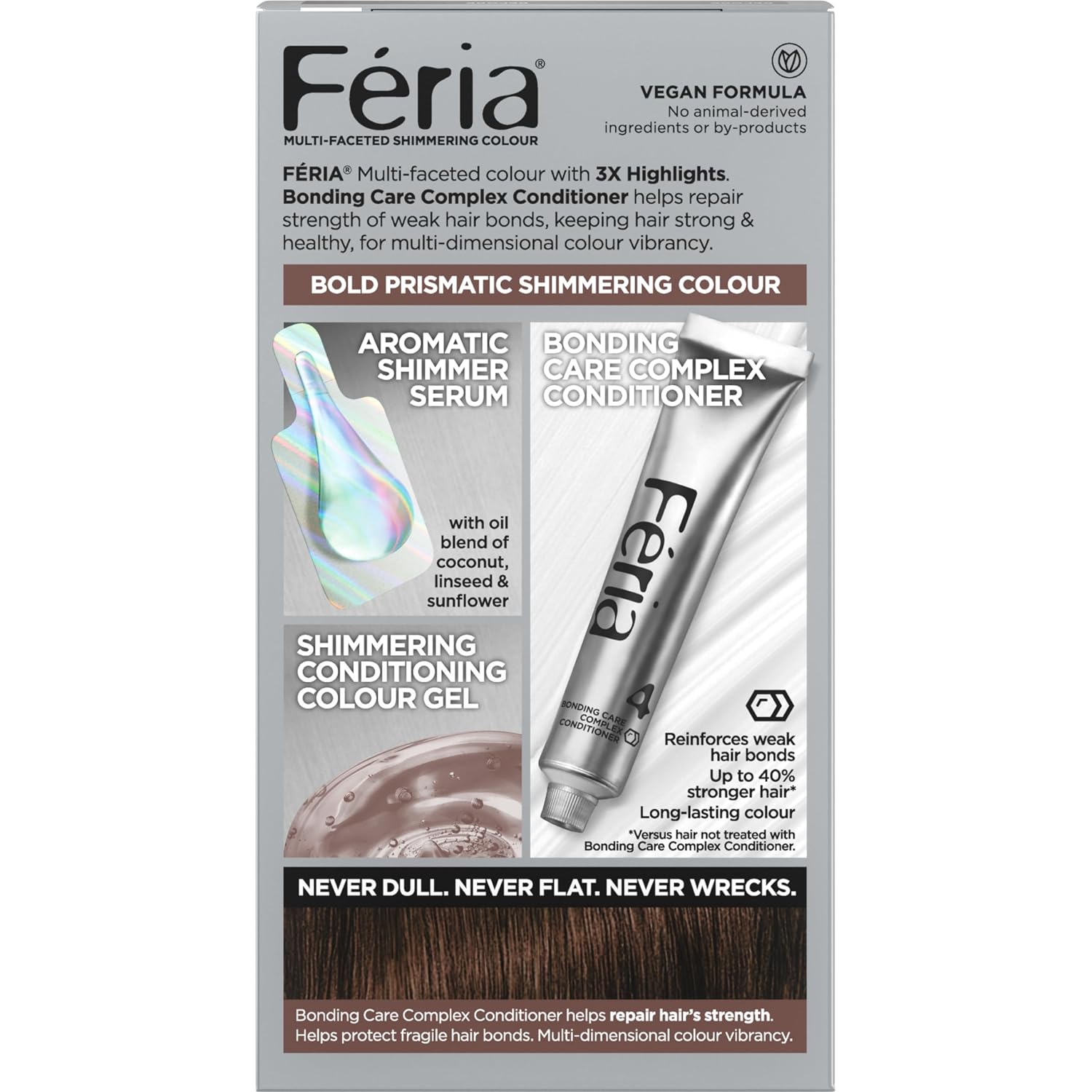 TINTE PERMANENTE PARA CABELLO L'ORÉAL PARIS FERIA 45 FRENCH ROAST MARRÓN BRONCE PROFUNDO - 3