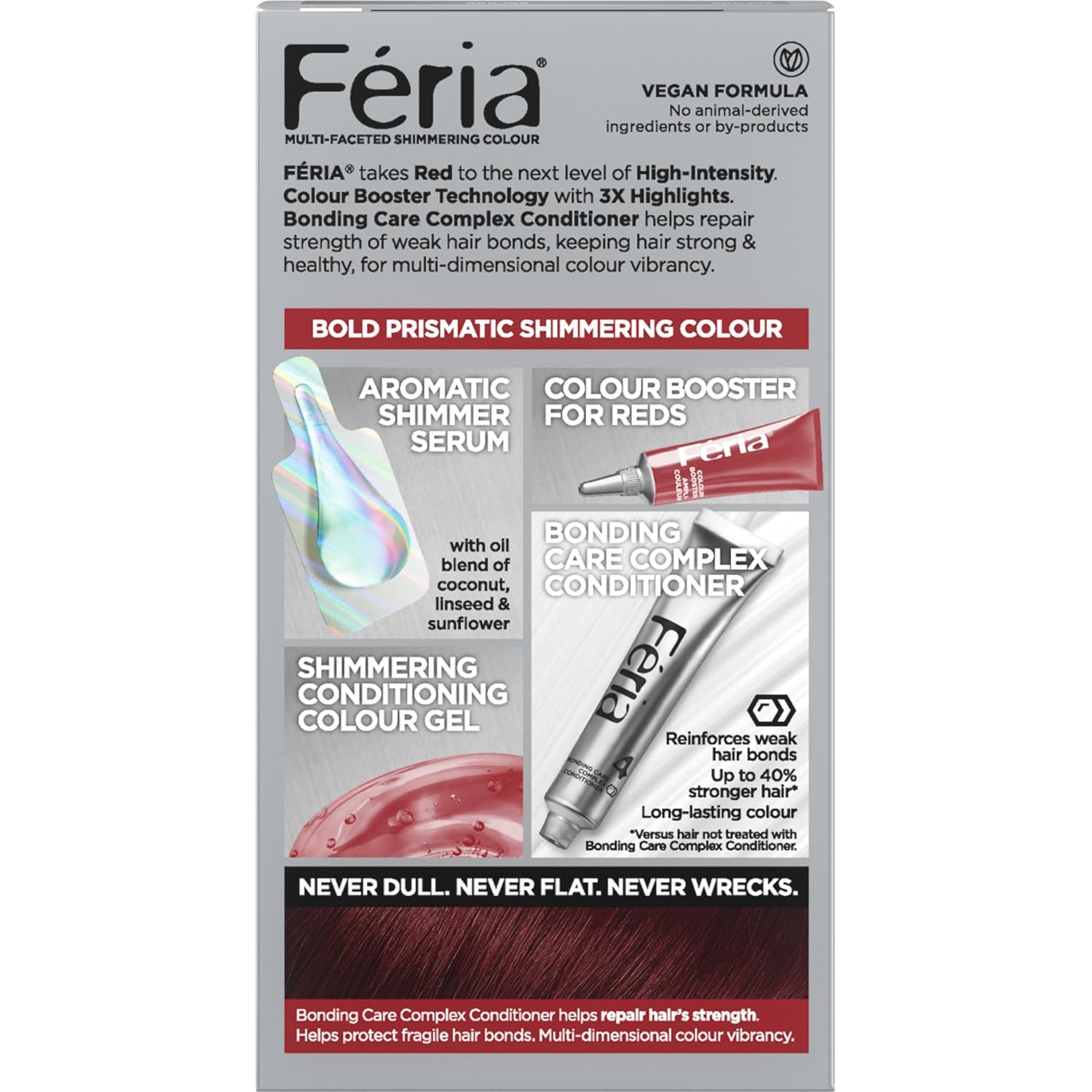 TINTE PERMANENTE PARA CABELLO L'OREAL PARIS FERIA R48 RED VELVET - 3
