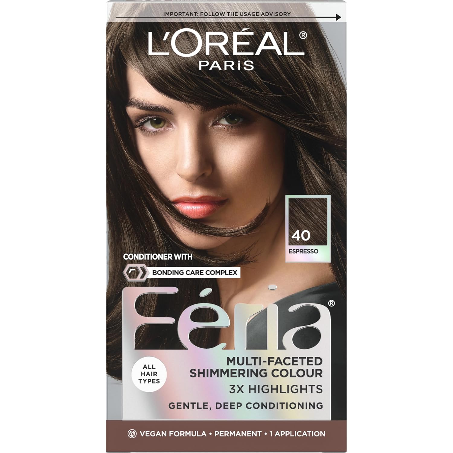 TINTE PERMANENTE PARA CABELLO L'OREAL PARIS FERIA ESPRESSO 40 - 1
