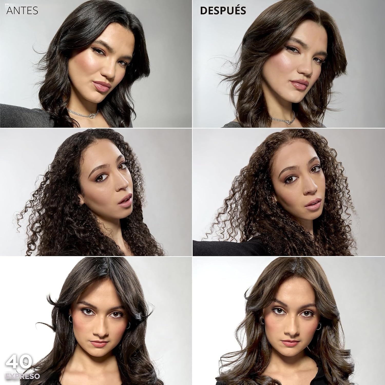 TINTE PERMANENTE PARA CABELLO L'OREAL PARIS FERIA ESPRESSO 40 - 3
