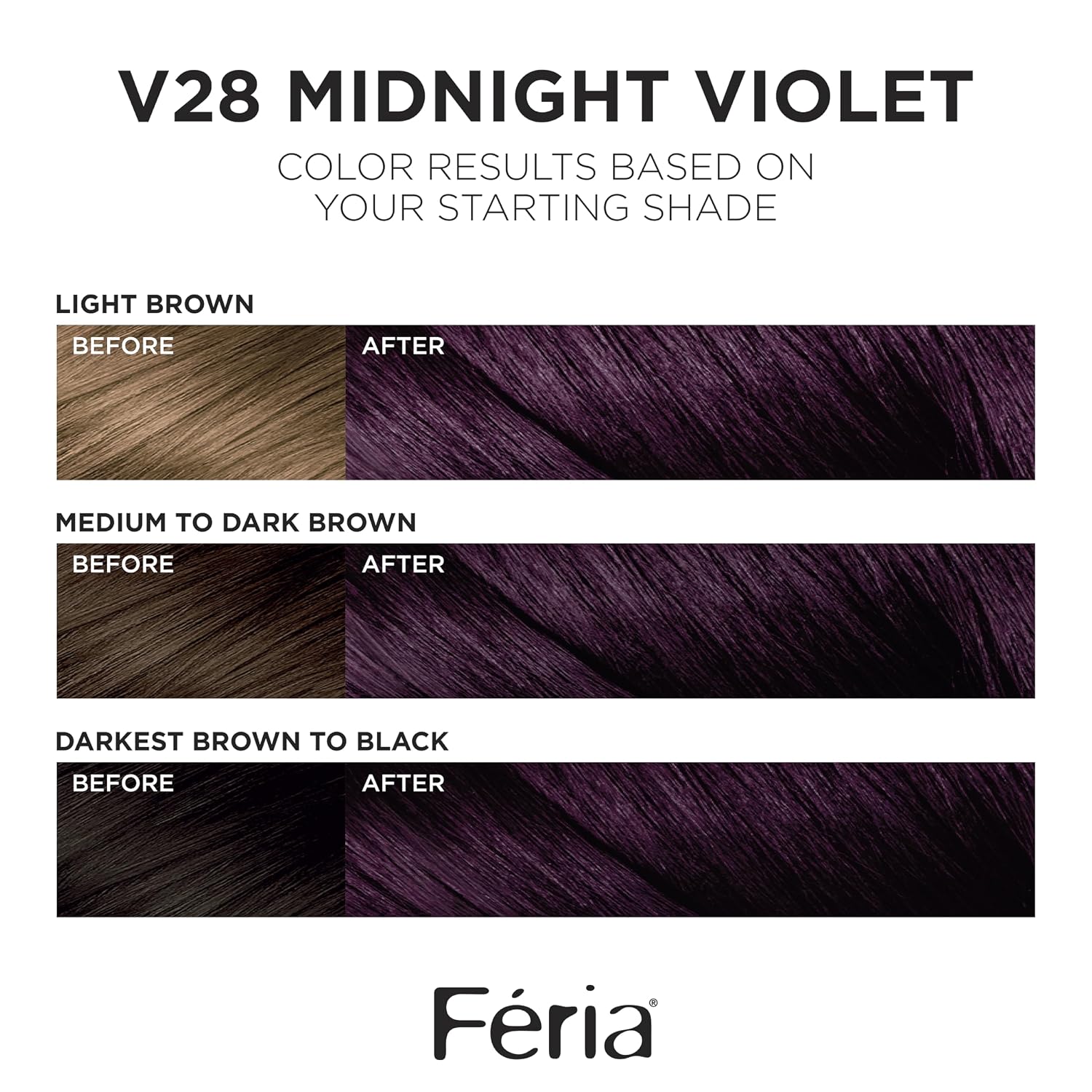 TINTURA PERMANENTE PARA CABELLO L'OREAL PARIS FERIA V28 MIDNIGHT VIOLET - 2