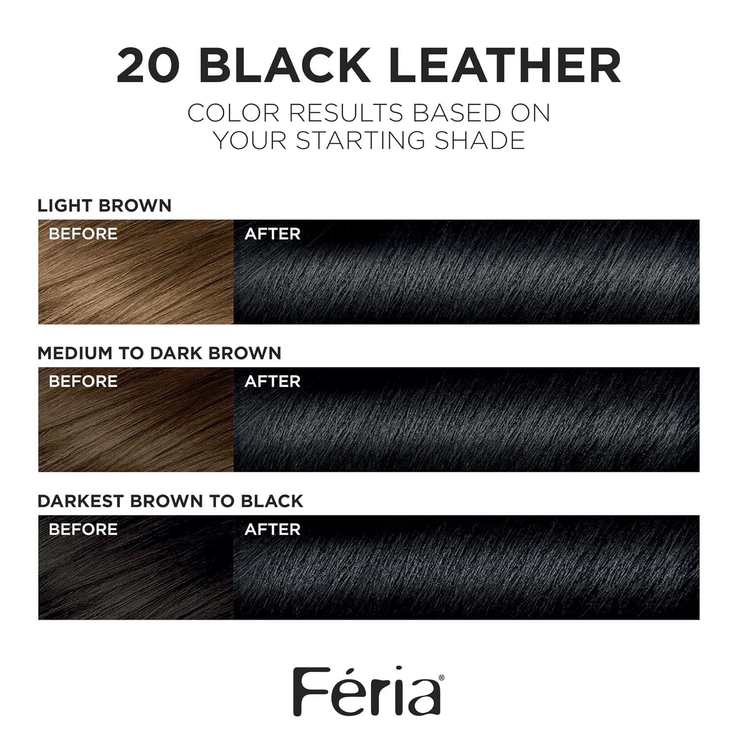 TINTE PERMANENTE PARA CABELLO L'OREAL PARIS FERIA 20 NEGRO NATURAL - 2