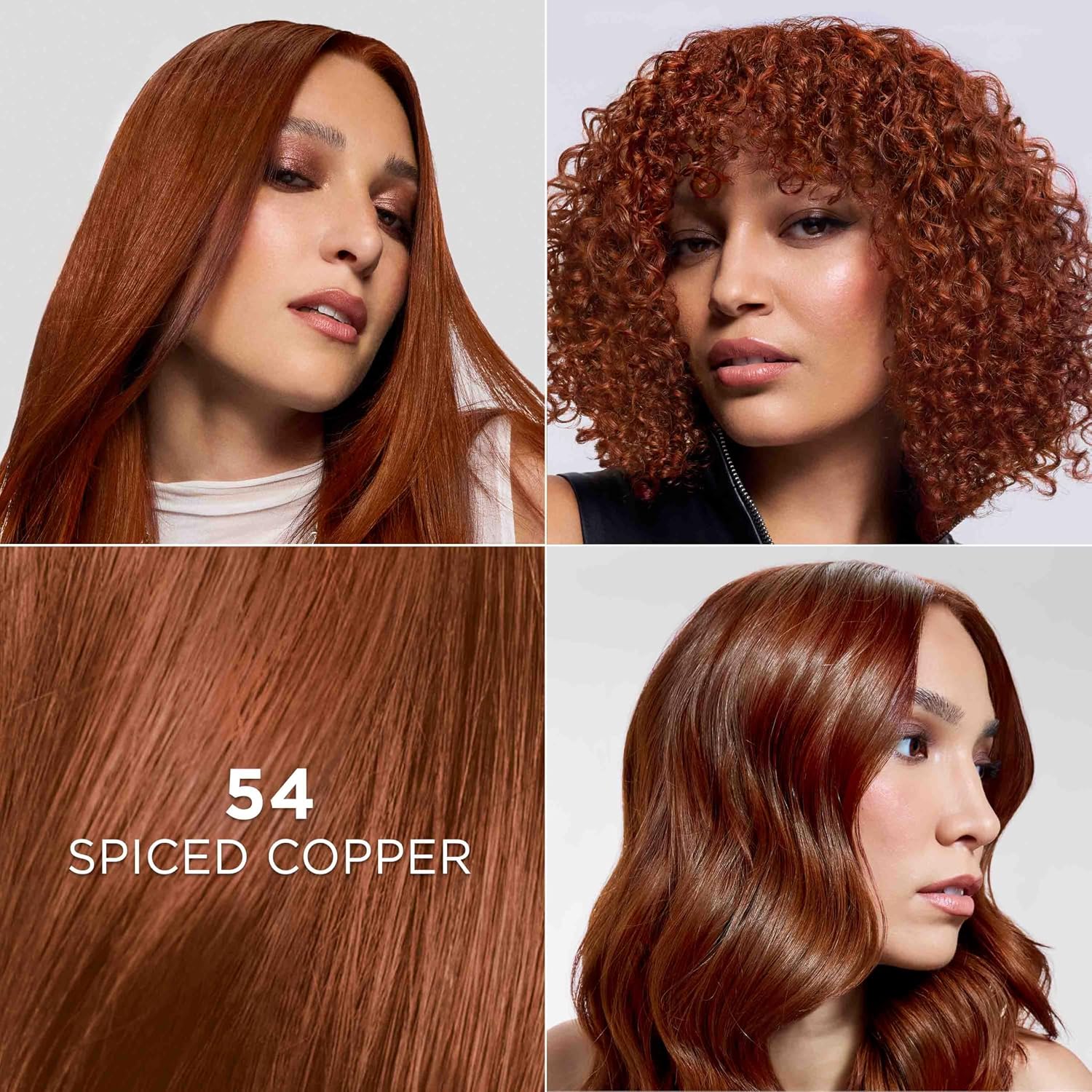 TINTURA PERMANENTE PARA CABELLO L'OREAL PARIS FERIA SPICED COPPER 54 - 2