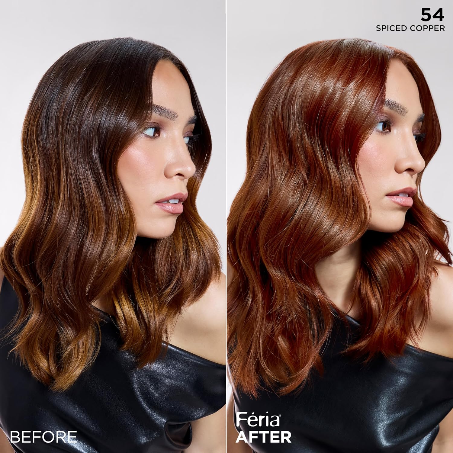 TINTURA PERMANENTE PARA CABELLO L'OREAL PARIS FERIA SPICED COPPER 54 - 4