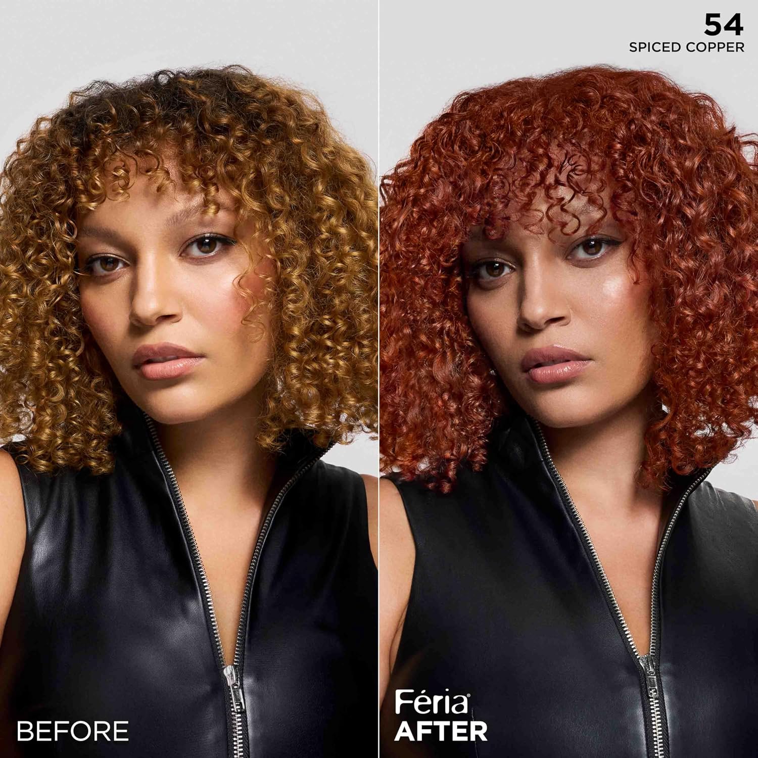 TINTURA PERMANENTE PARA CABELLO L'OREAL PARIS FERIA SPICED COPPER 54 - 5