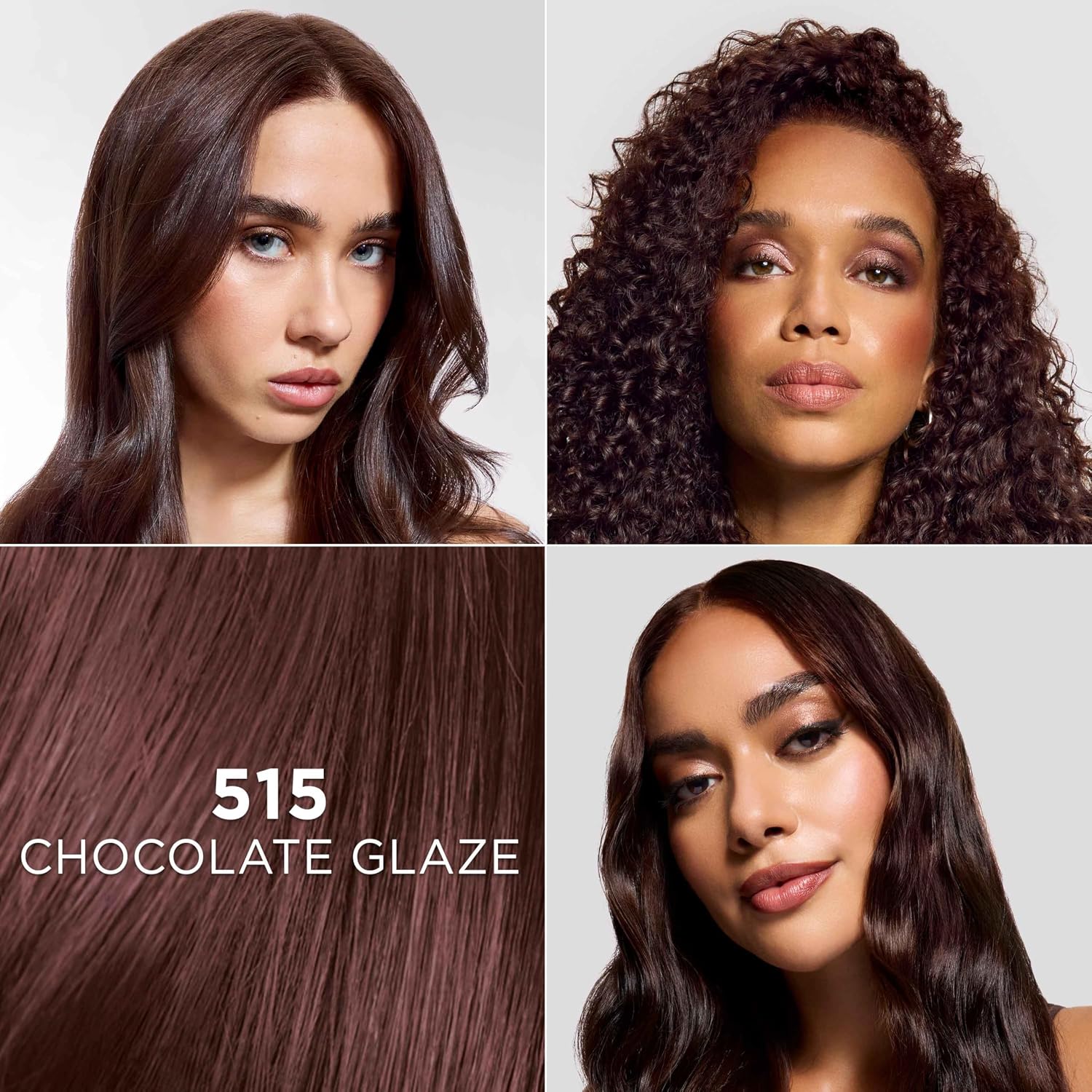 TINTURA PERMANENTE PARA CABELLO L'OREAL PARIS FERIA 515 CHOCOLATE GLAZE 1 KIT - 2