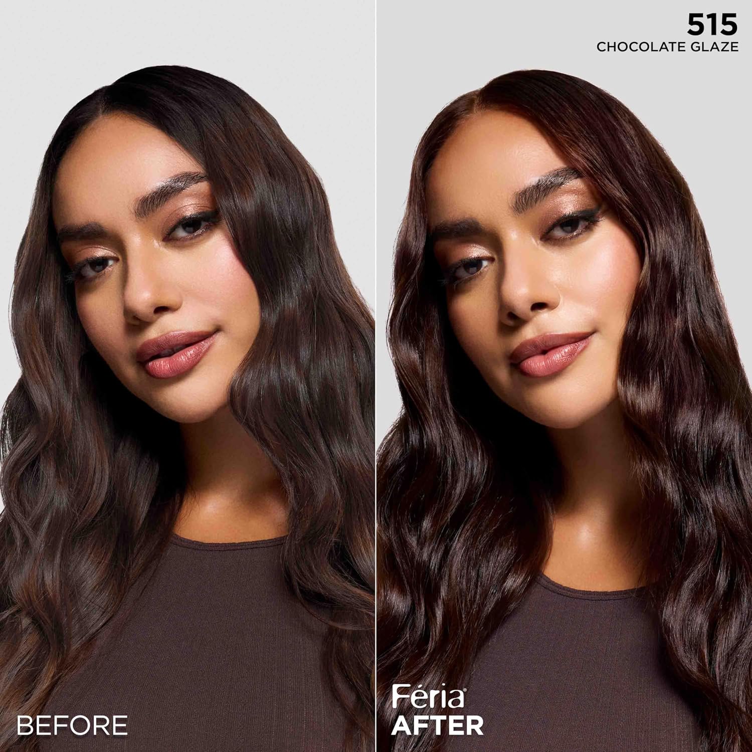 TINTURA PERMANENTE PARA CABELLO L'OREAL PARIS FERIA 515 CHOCOLATE GLAZE 1 KIT - 5