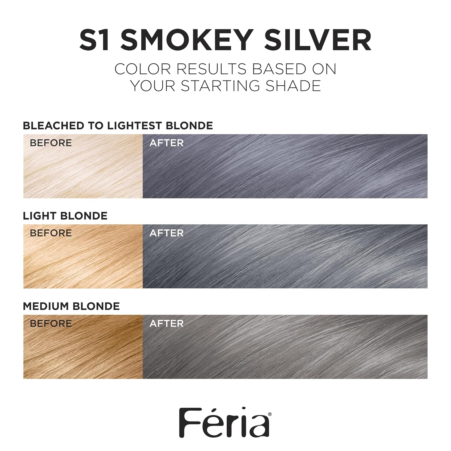 TINTE PERMANENTE PARA CABELLO L'OREAL PARIS FERIA SMOKEY SILVER - 2
