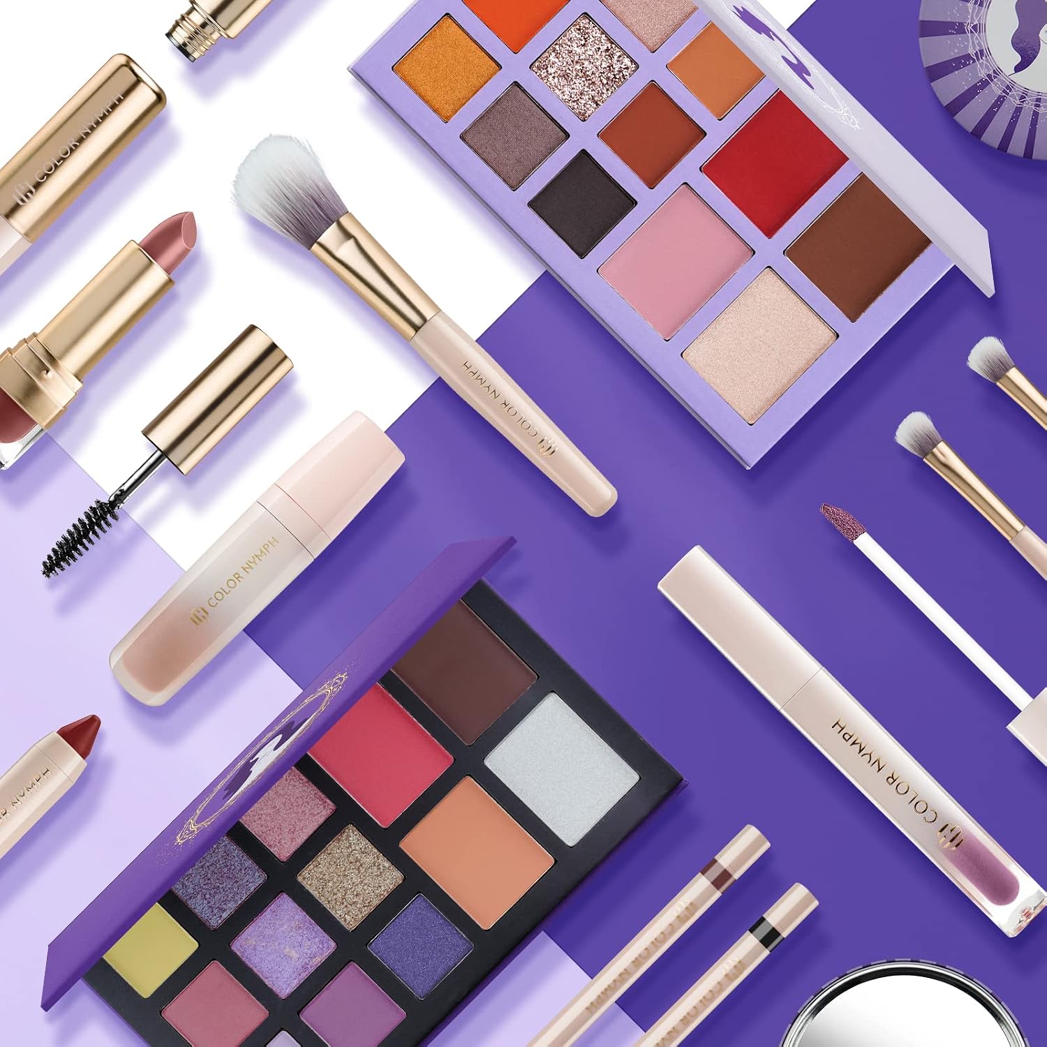 SET DE MAQUILLAJE COLOR NYMPH PARA ADOLESCENTES CAJA MORADA - 3