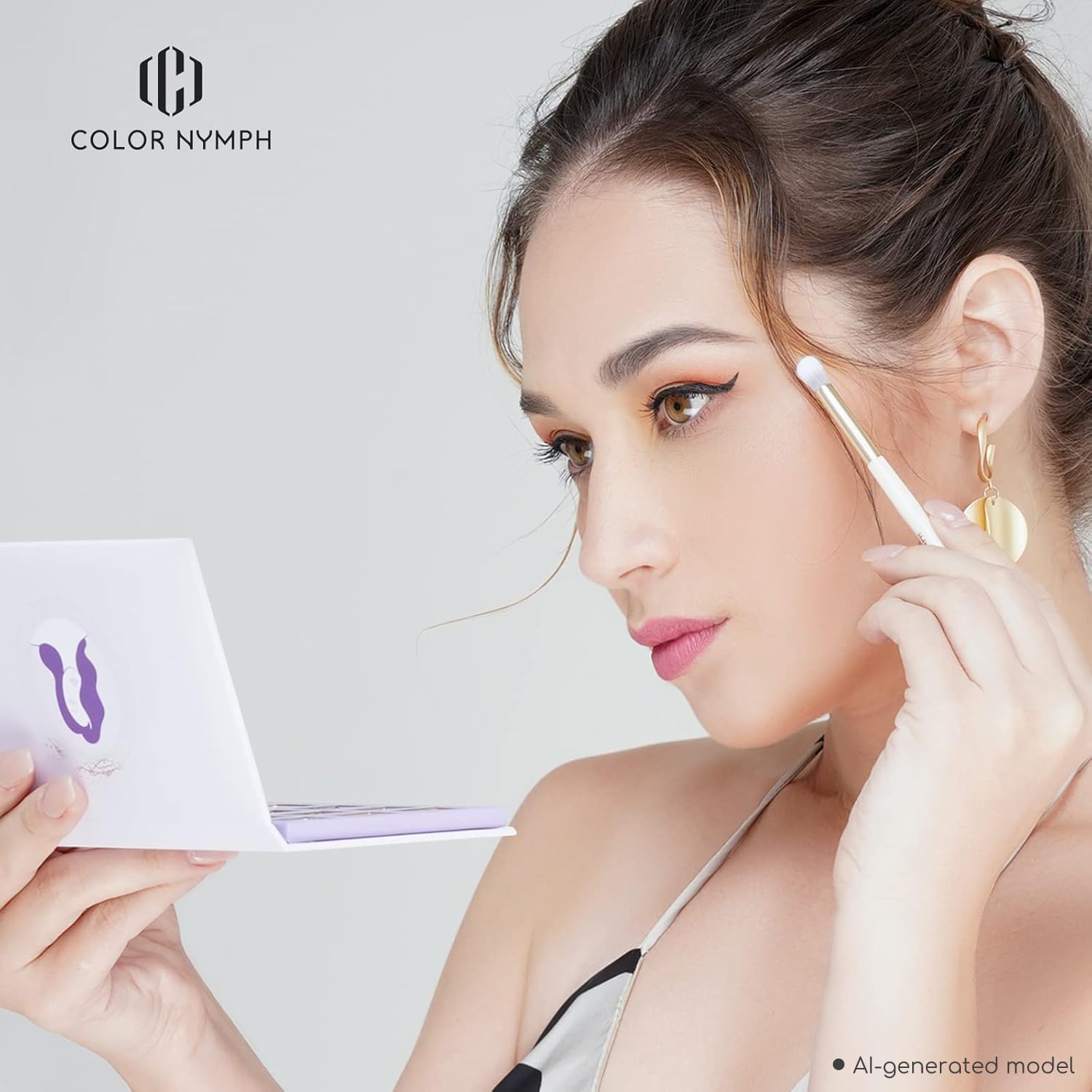 SET DE MAQUILLAJE COLOR NYMPH PARA ADOLESCENTES CAJA MORADA - 5