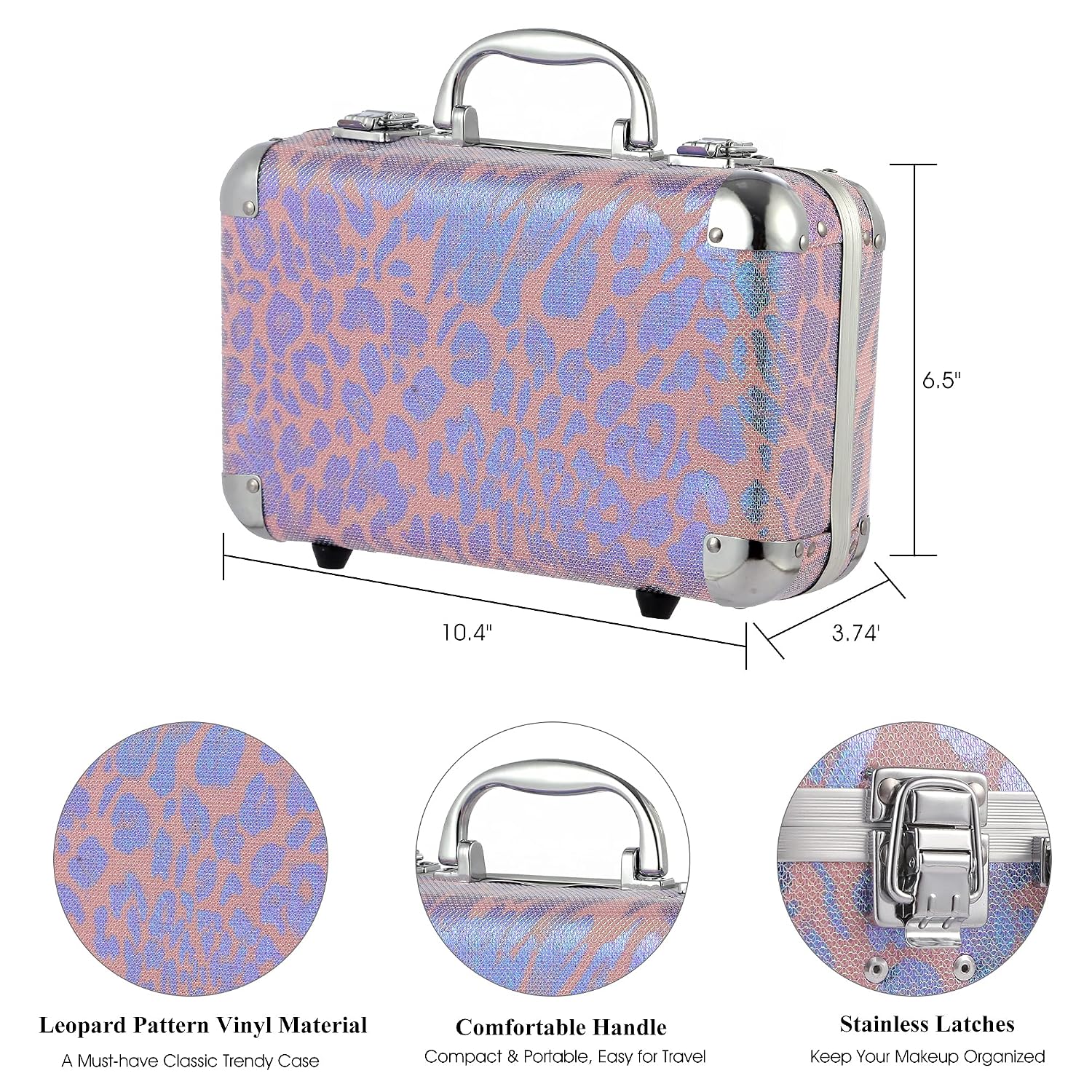 SET DE MAQUILLAJE HOT SUGAR ALL-IN-ONE PARA ADULTOS Y NIÑAS LEOPARDO ROSA - 3