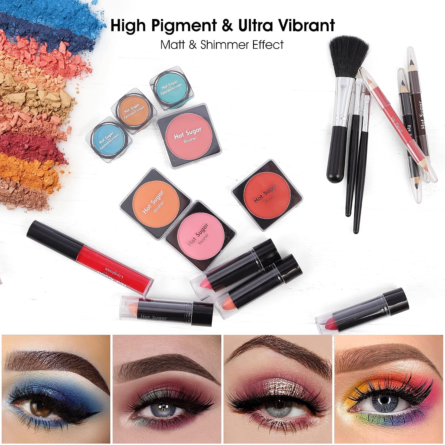 SET DE MAQUILLAJE HOT SUGAR ALL-IN-ONE PARA ADULTOS Y NIÑAS LEOPARDO ROSA - 4