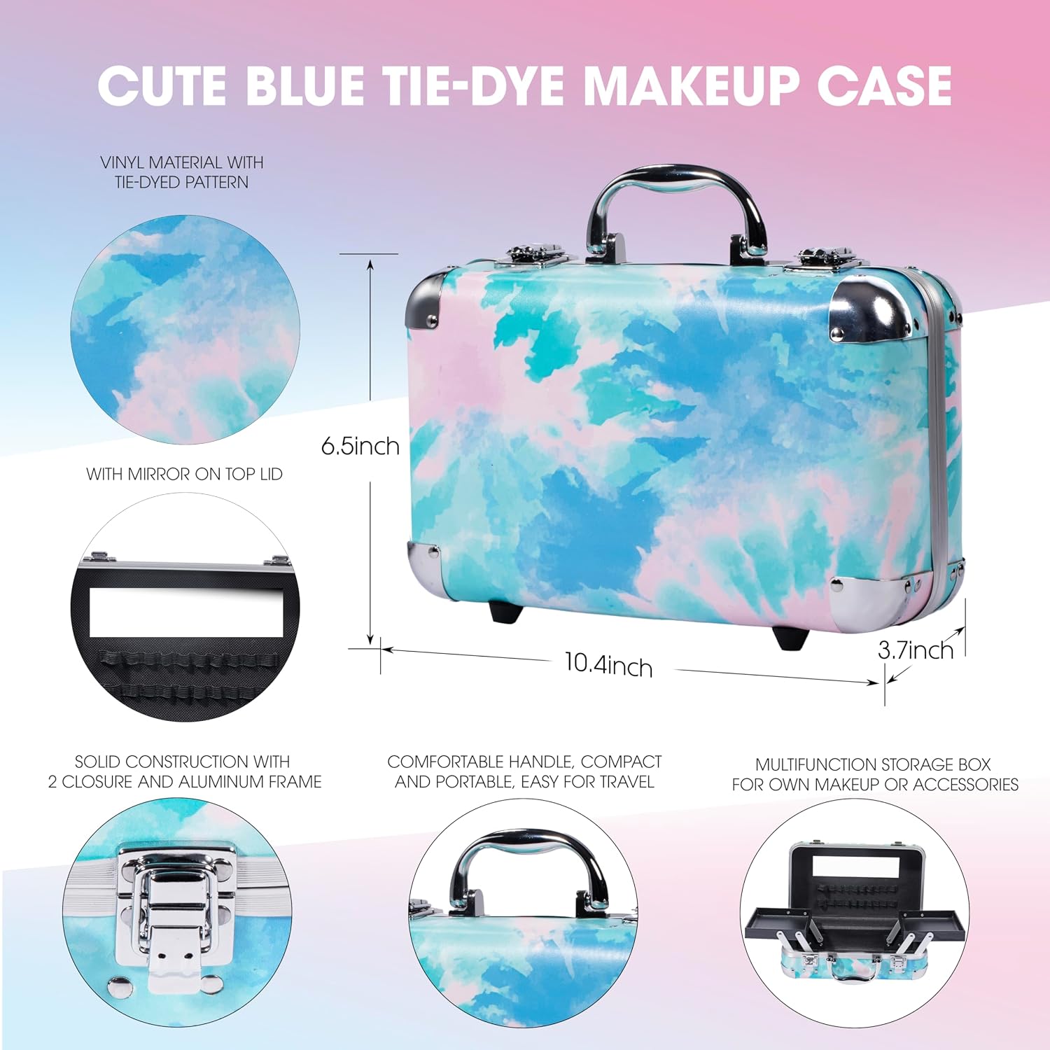 SET DE MAQUILLAJE HOT SUGAR ALL-IN-ONE PARA ADULTOS Y NIÑAS AZUL TIE-DYE - 3