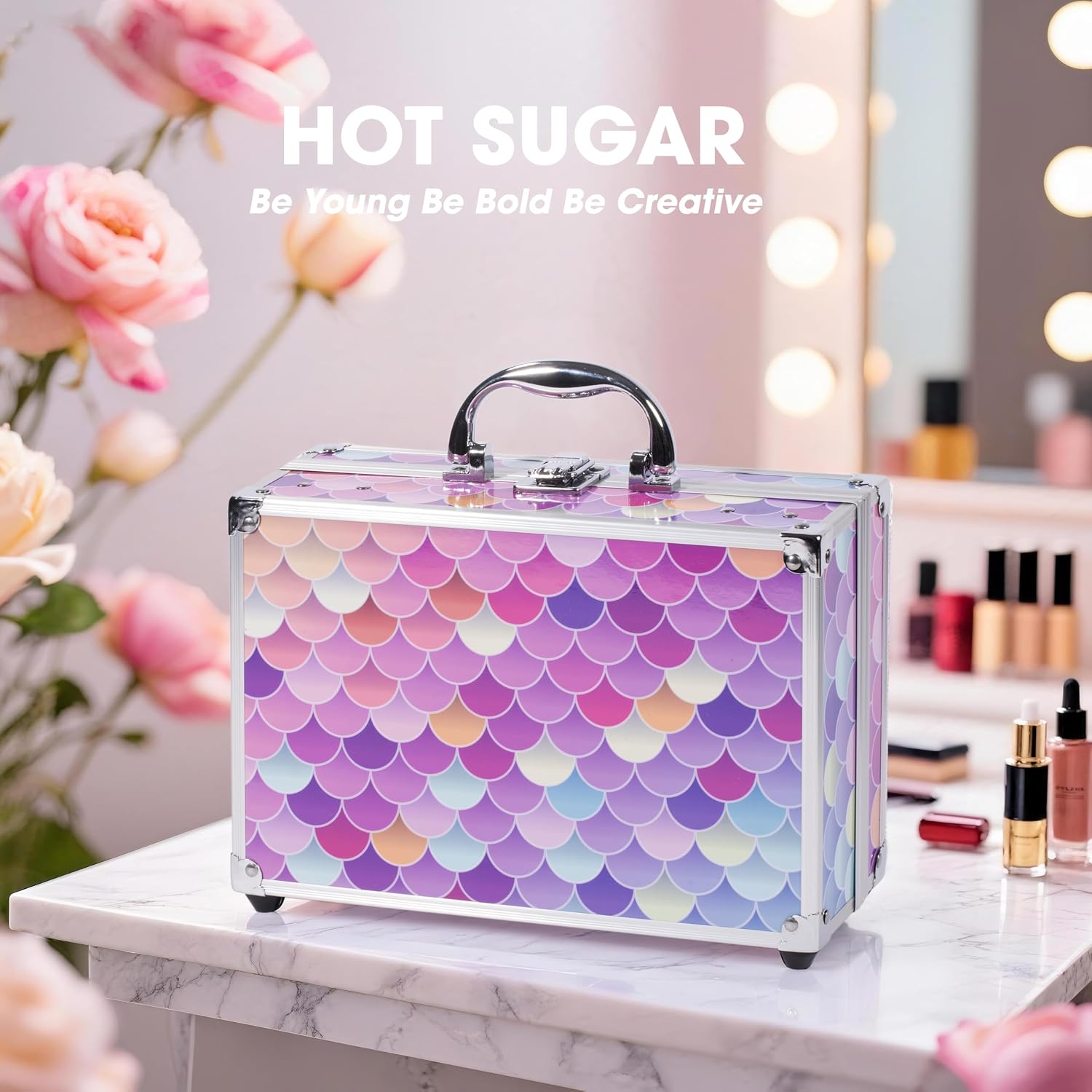 SET DE MAQUILLAJE HOT SUGAR MERMAID CON ESTUCHE PARA ADOLESCENTES Y MUJERES - 5