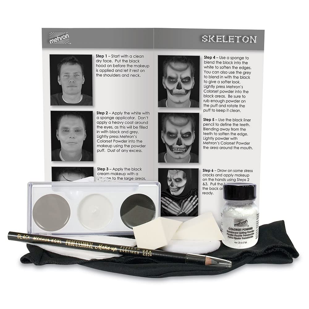 SET DE MAQUILLAJE PROFESIONAL MEHRON MAKEUP CHARACTER KIT SKELETON - 2