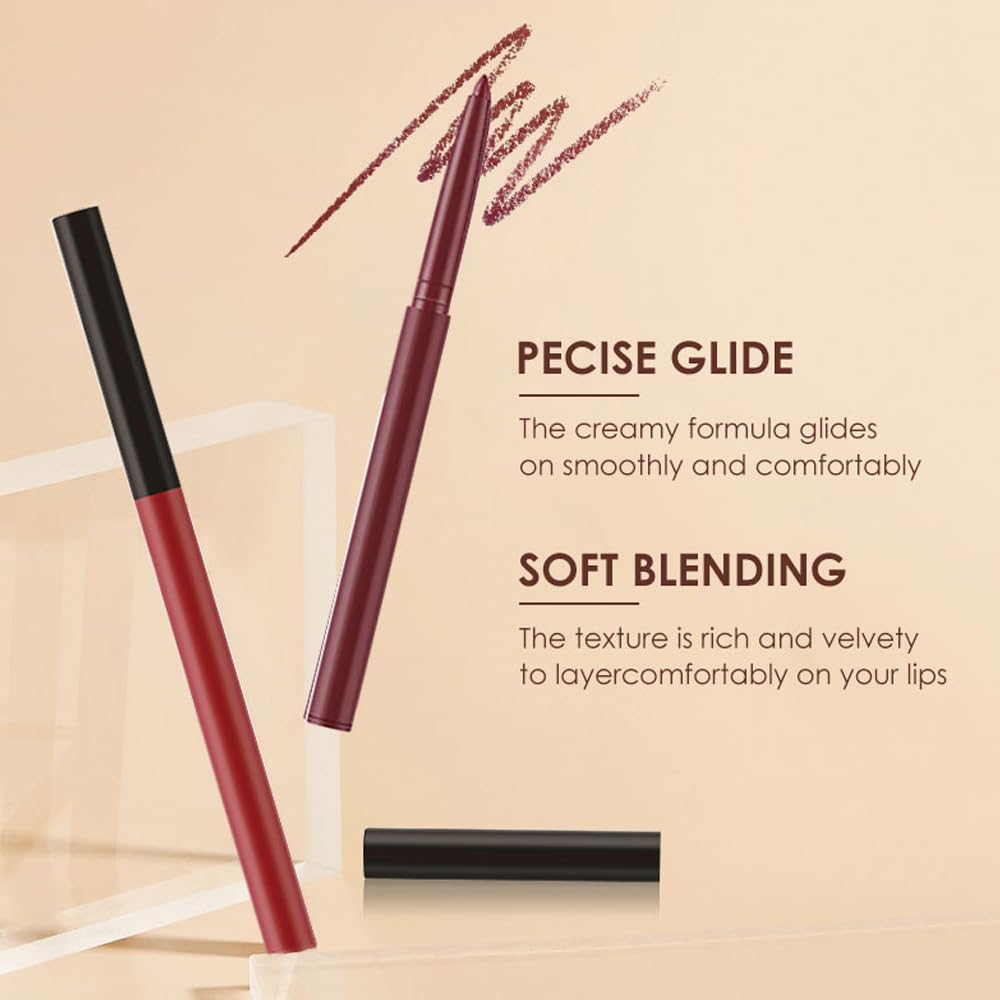 SET DE MAQUILLAJE BESTLAND 6 PIEZAS LABIALES MATE LÍQUIDO Y DELINEADOR CLÁSICO - 4
