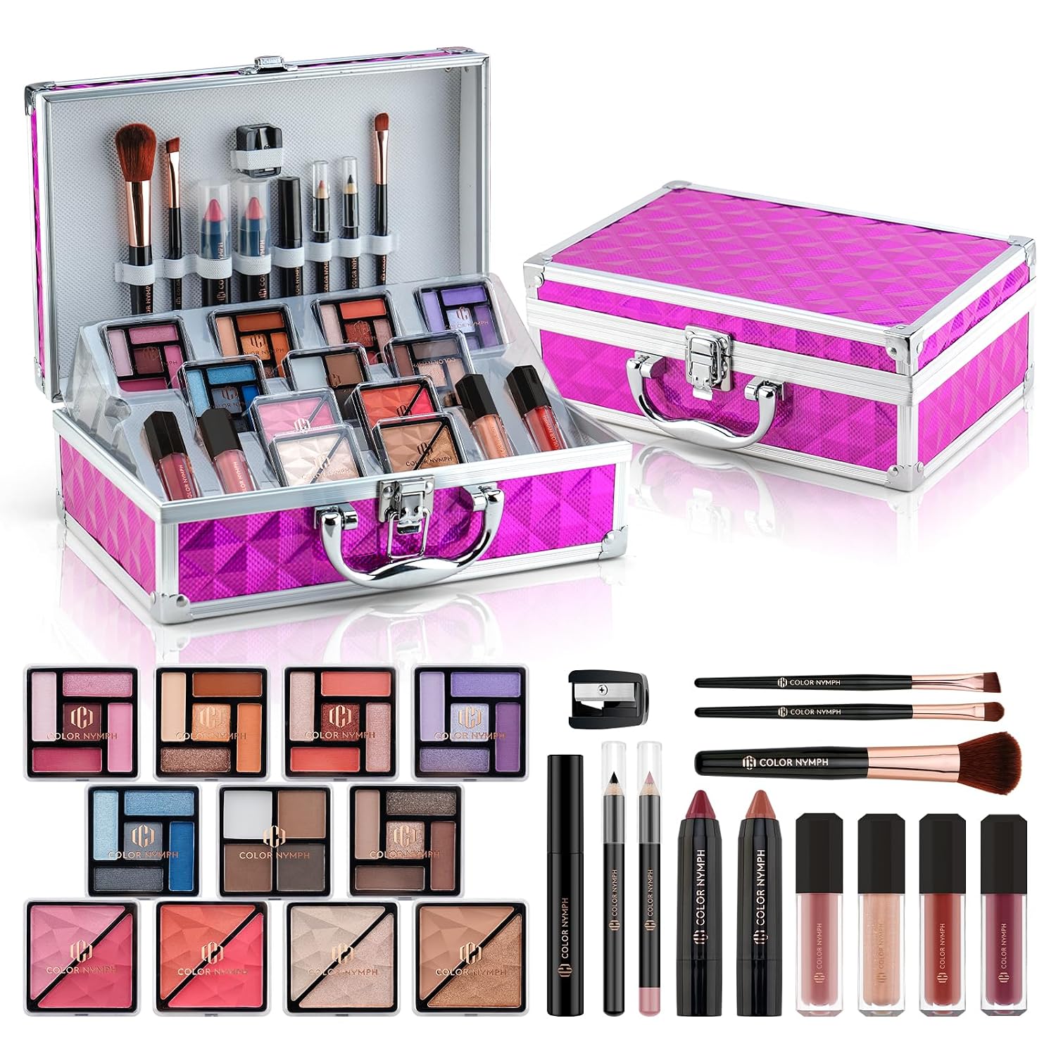 SET DE MAQUILLAJE COLOR NYMPH PARA ADOLESCENTES ESTUCHE ROSA - 1