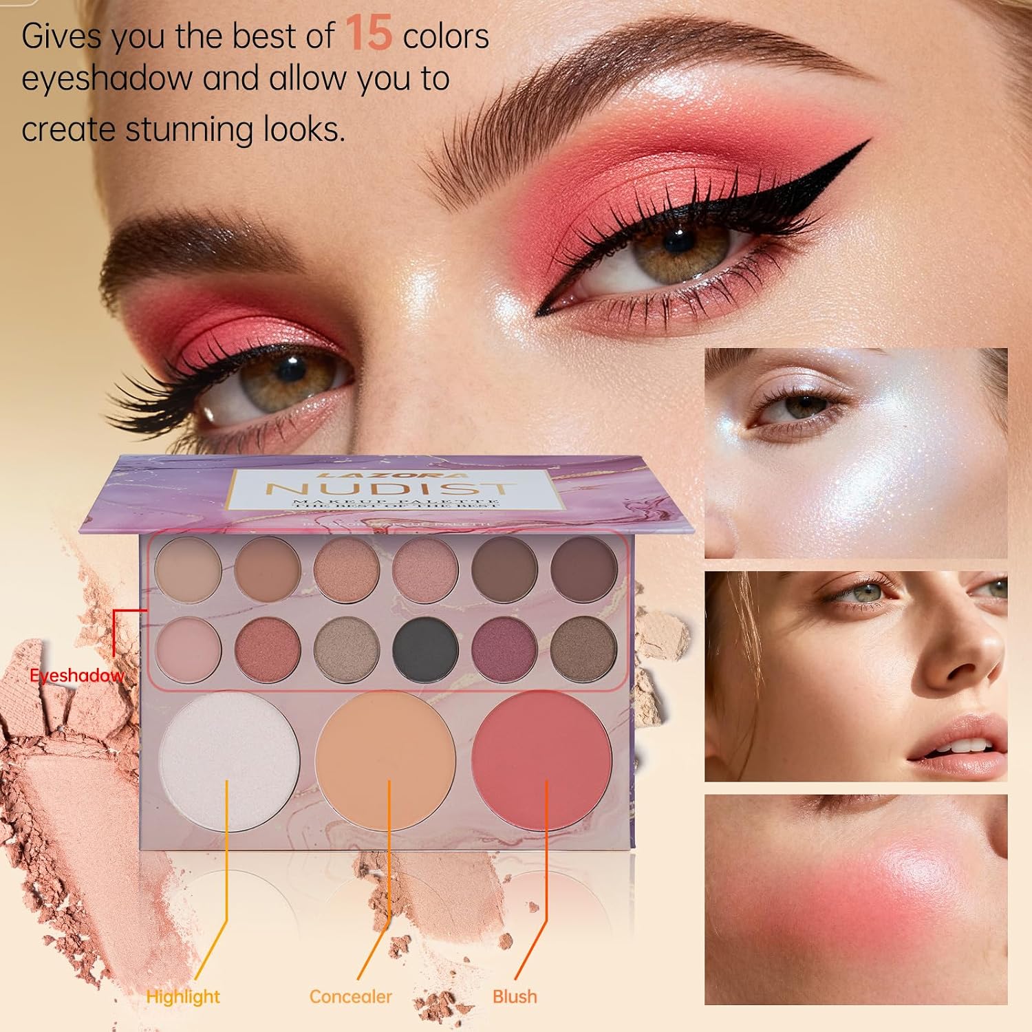 SET DE MAQUILLAJE LAZORA PARA ADOLESCENTES 10-16 AÑOS COMPLETO - 3