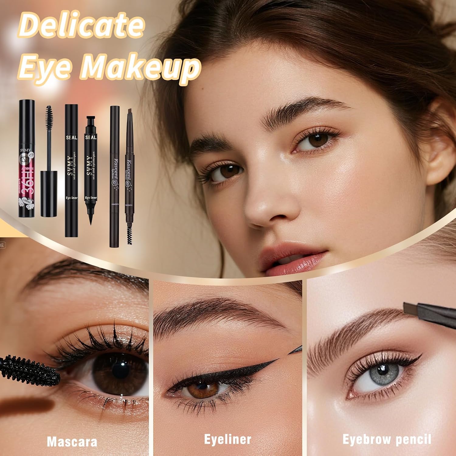 SET DE MAQUILLAJE KAVCENT COMPLETO PARA MUJERES Y ADOLESCENTES - 5