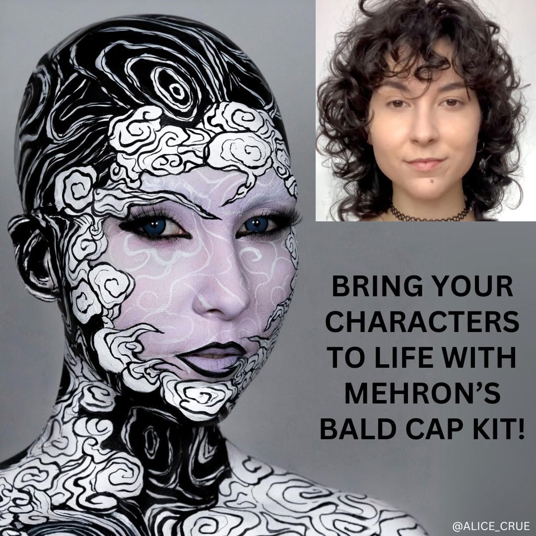 SET DE MAQUILLAJE PROFESIONAL MEHRON MAKEUP CHARACTER KIT BALD CAP - 5