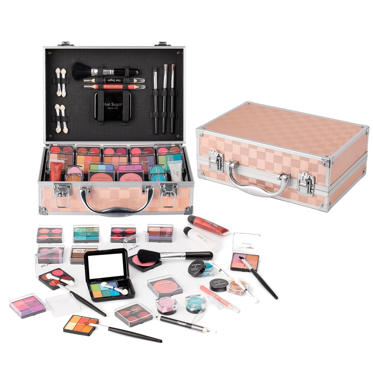 SET DE MAQUILLAJE HOT SUGAR FULL STARTER PARA ADOLESCENTES COLOR DORADO - 1