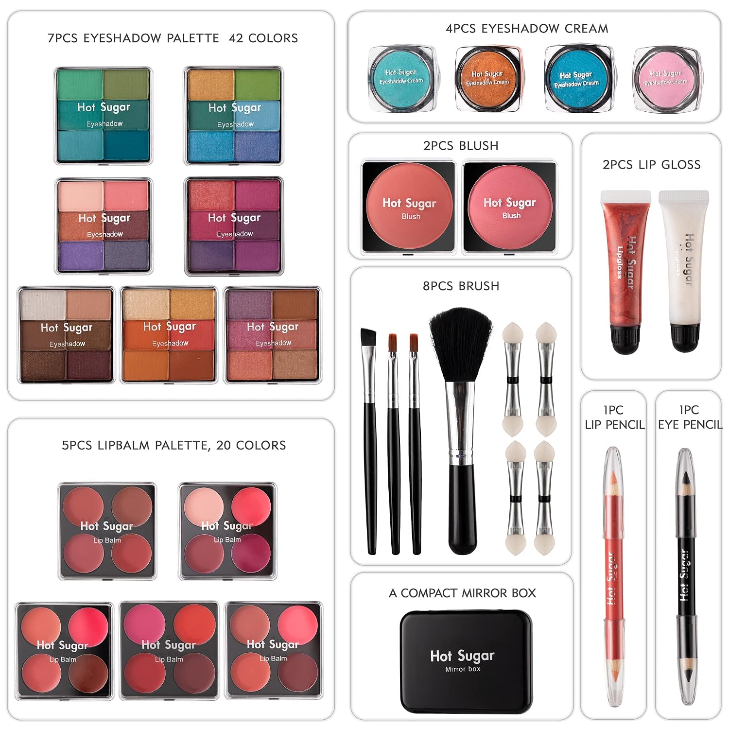 SET DE MAQUILLAJE HOT SUGAR FULL STARTER PARA ADOLESCENTES COLOR DORADO - 4