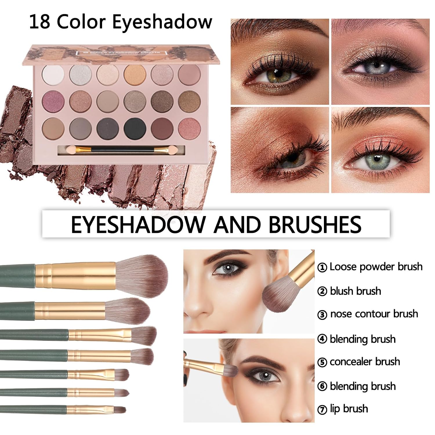 SET DE MAQUILLAJE KAVCENT COMPLETO PARA MUJERES Y ADOLESCENTES - 3
