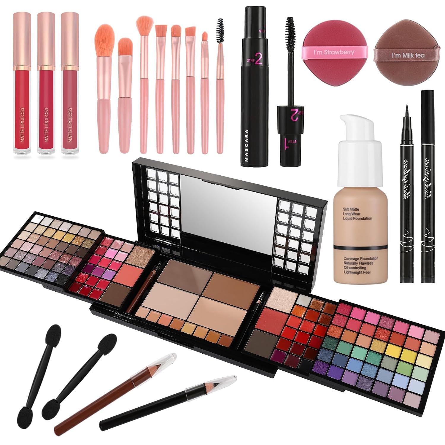 SET DE MAQUILLAJE COMPLETO CHARMCODE FULL MAKEUP KIT PARA MUJER - 1