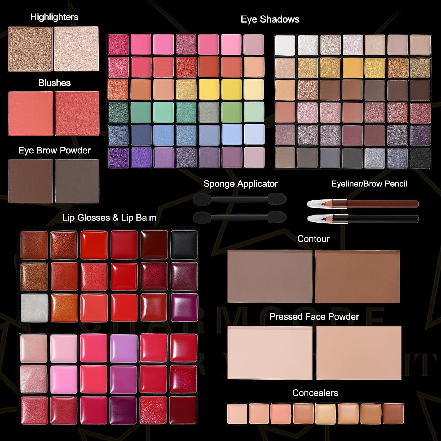 SET DE MAQUILLAJE COMPLETO CHARMCODE FULL MAKEUP KIT PARA MUJER - 3