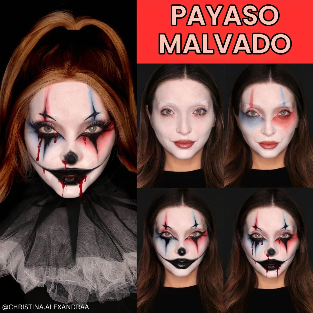 SET DE MAQUILLAJE PROFESIONAL MEHRON MAKEUP CHARACTER KIT CLOWN - 3