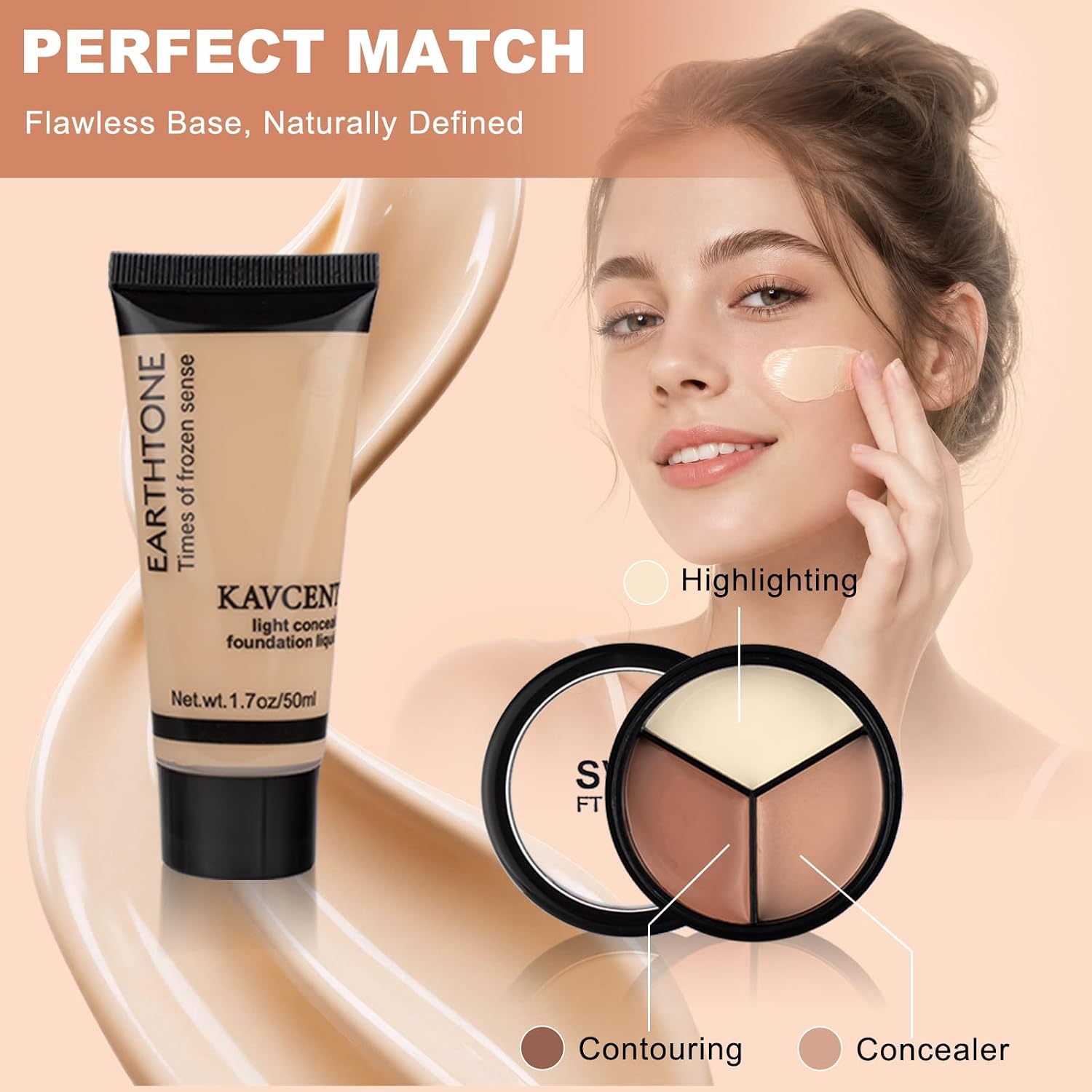 SET DE MAQUILLAJE KAVCENT COMPLETO PARA ADOLESCENTES Y MUJERES - 5