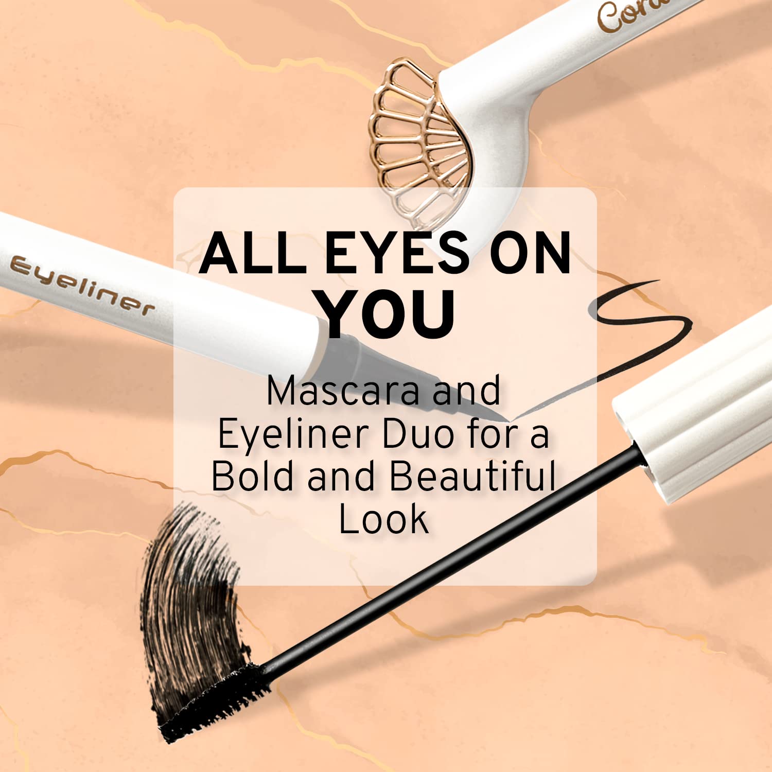 SET DE MAQUILLAJE CORALBEAU PARA ADOLESCENTES CON BB CREAM, PALETA DE SOMBRAS MARRONES, MÁSCARA DE PESTAÑAS Y 3 LABIALES - 5