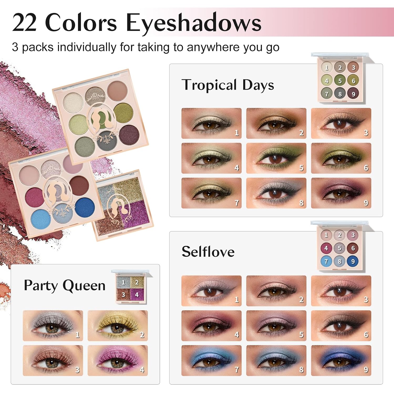SET DE MAQUILLAJE COLOR NYMPH PARA ADOLESCENTES EN ESTUCHE ROSA - 5
