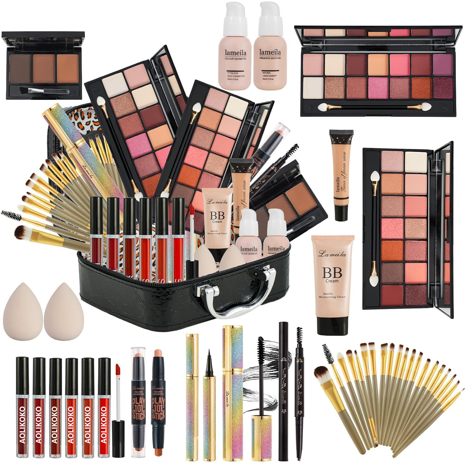 SET DE MAQUILLAJE COMPLETO COLIUSA ALL IN ONE PARA MUJER - 2