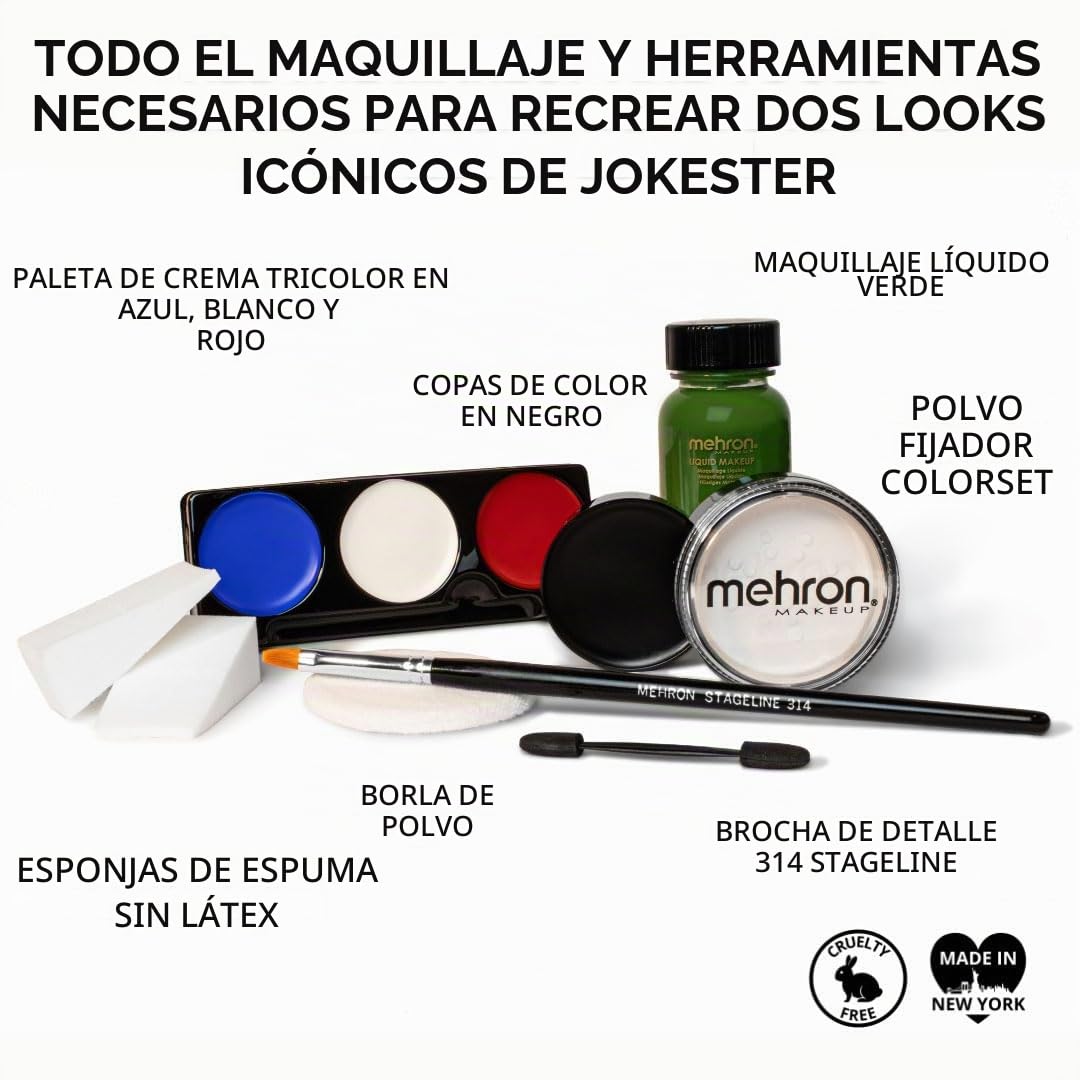 SET DE MAQUILLAJE PROFESIONAL MEHRON MAKEUP CHARACTER KITS JOKESTER - 5