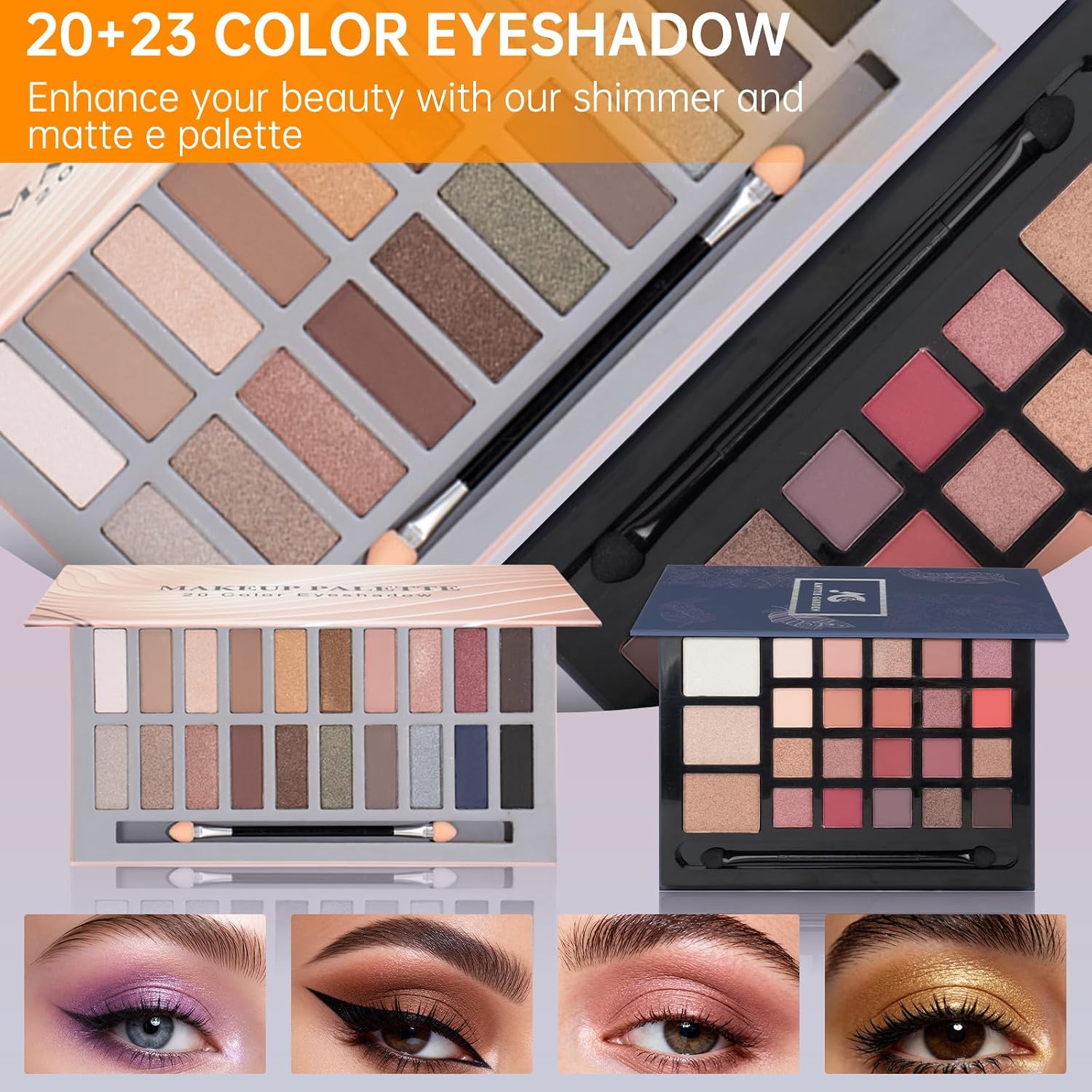 SET DE MAQUILLAJE LAZORA PARA NIÑAS 10-12 AÑOS CON PALETA DE 20 COLORES - 3