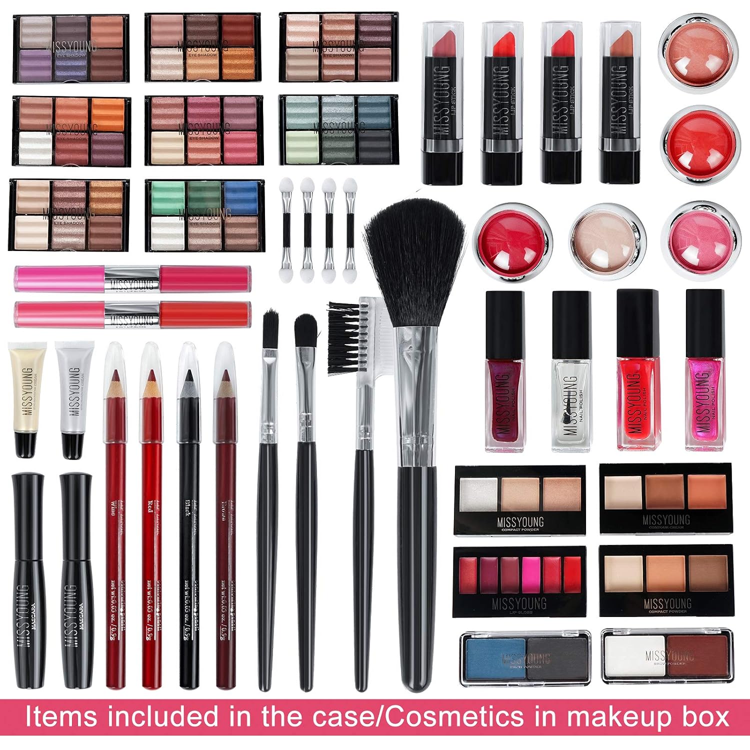 SET DE MAQUILLAJE JOYEEE ALL-IN-ONE 106 PIEZAS PARA MUJER - 2