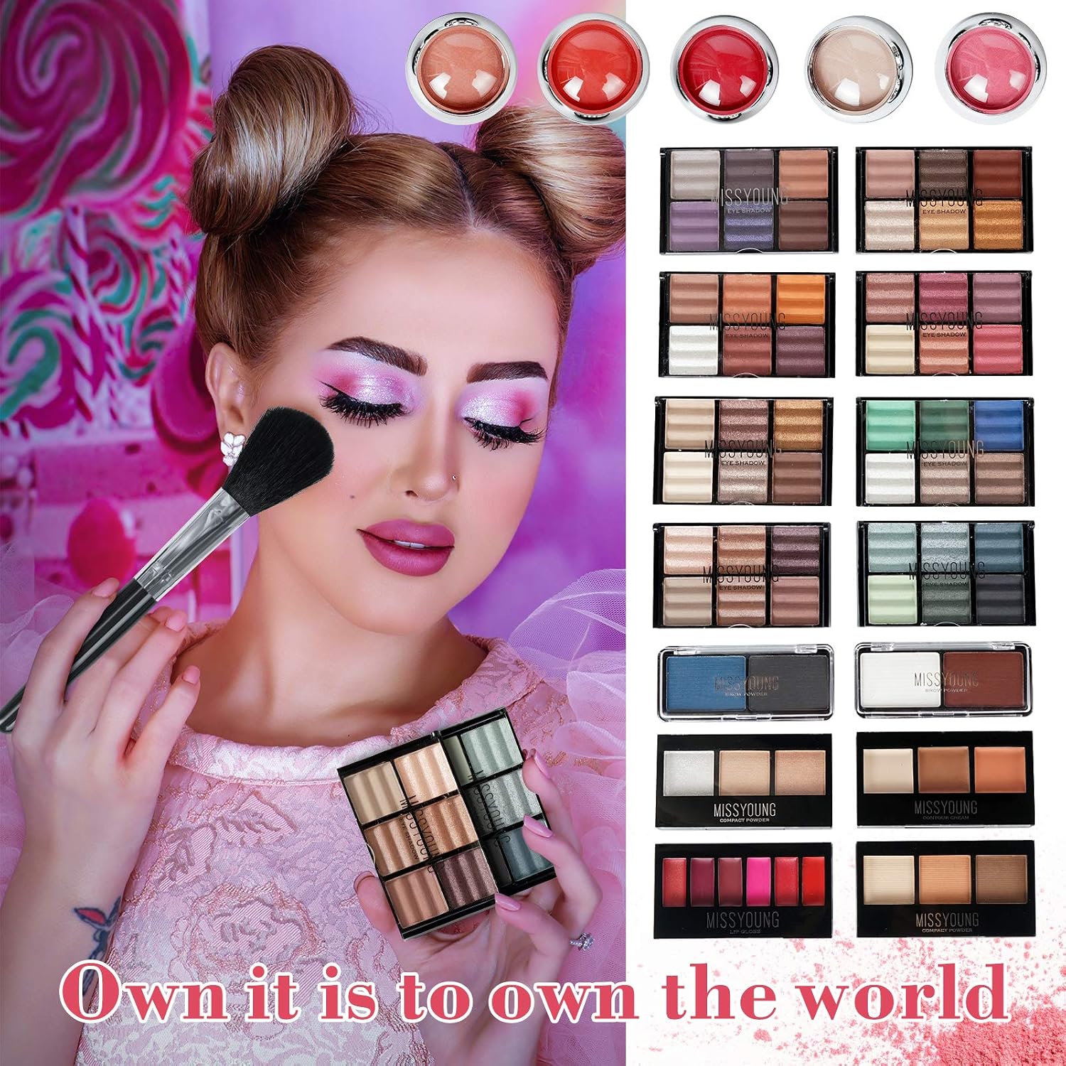 SET DE MAQUILLAJE JOYEEE ALL-IN-ONE 106 PIEZAS PARA MUJER - 4