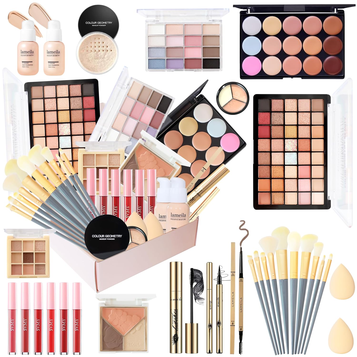 SET DE MAQUILLAJE QIONG ALL-IN-ONE BEAUTY KIT 40 COLORES - 1