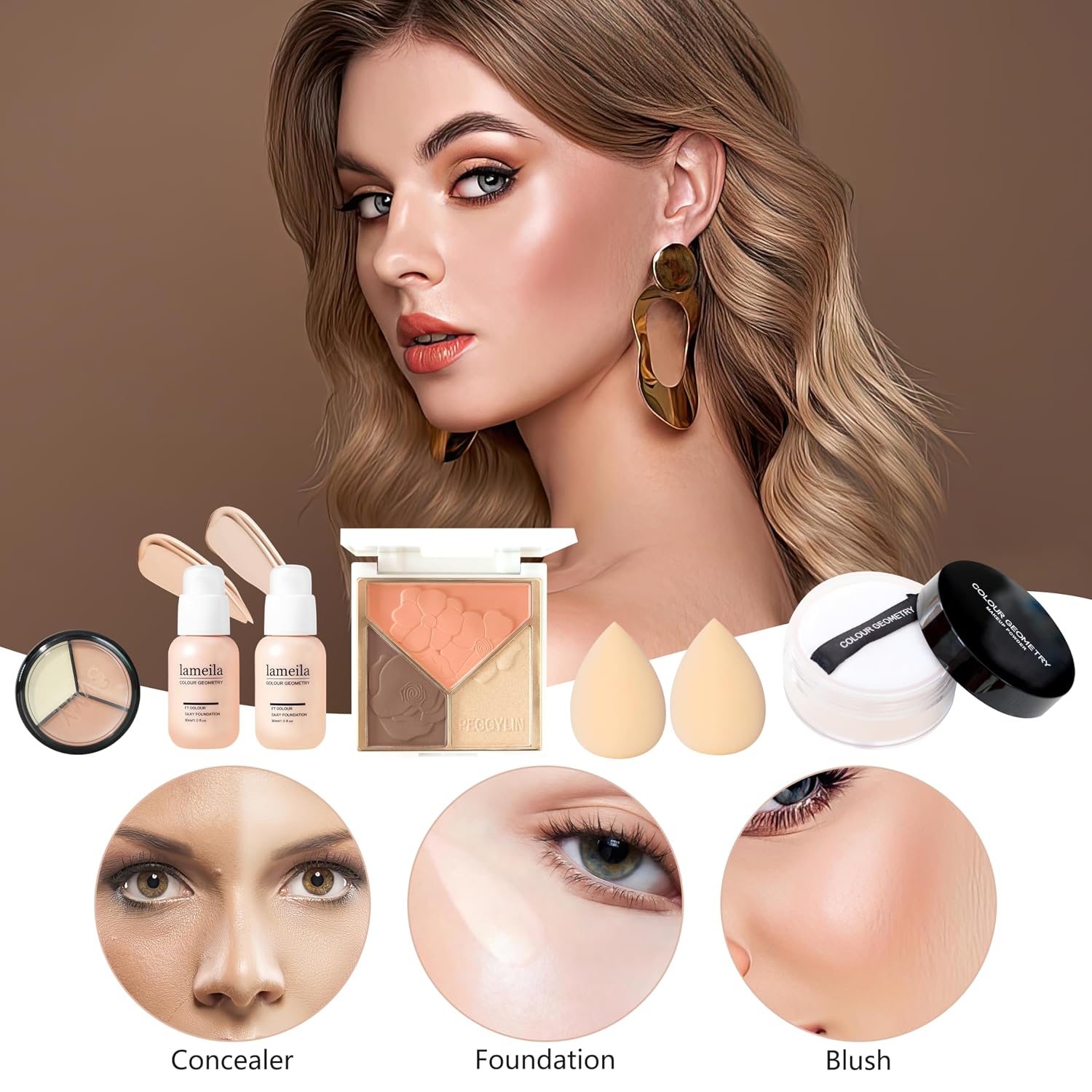 SET DE MAQUILLAJE QIONG ALL-IN-ONE BEAUTY KIT 40 COLORES - 4