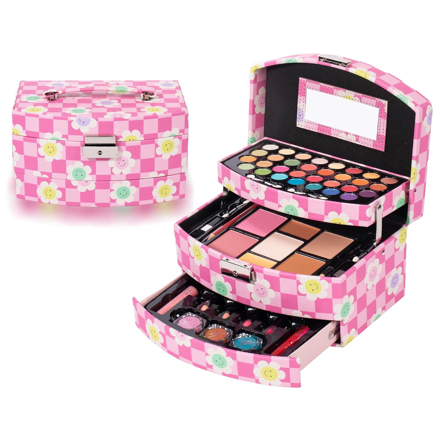 SET DE MAQUILLAJE HOT SUGAR GIRLS DELUXE FLORAL PARA ADOLESCENTES - 1