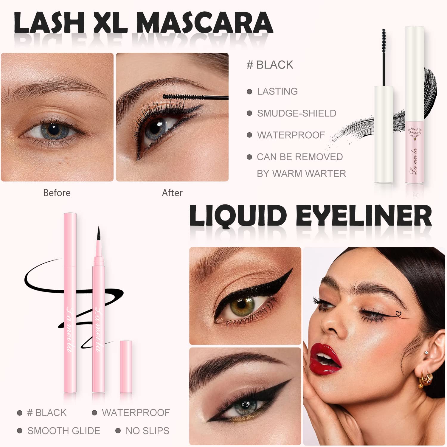 SET DE MAQUILLAJE QIONG 10 TONOS ROSA PARA MUJER Y ADOLESCENTES - 4