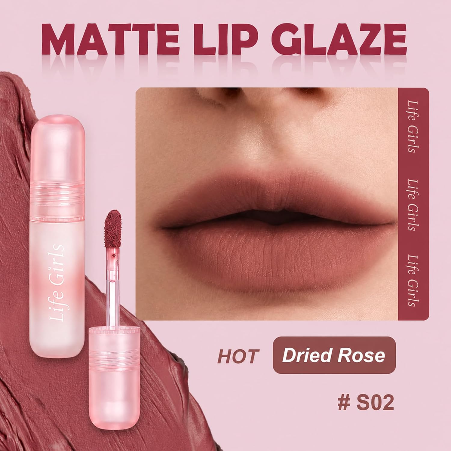 SET DE MAQUILLAJE QIONG 10 TONOS ROSA PARA MUJER Y ADOLESCENTES - 5