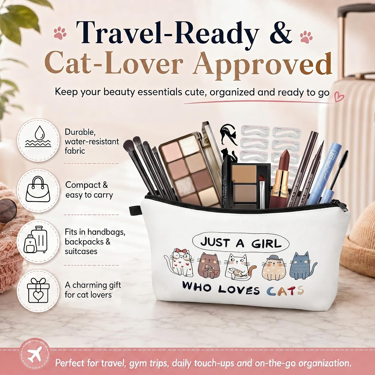SET DE MAQUILLAJE QIONG 10 TONOS PARA AMANTES DE GATOS - 5
